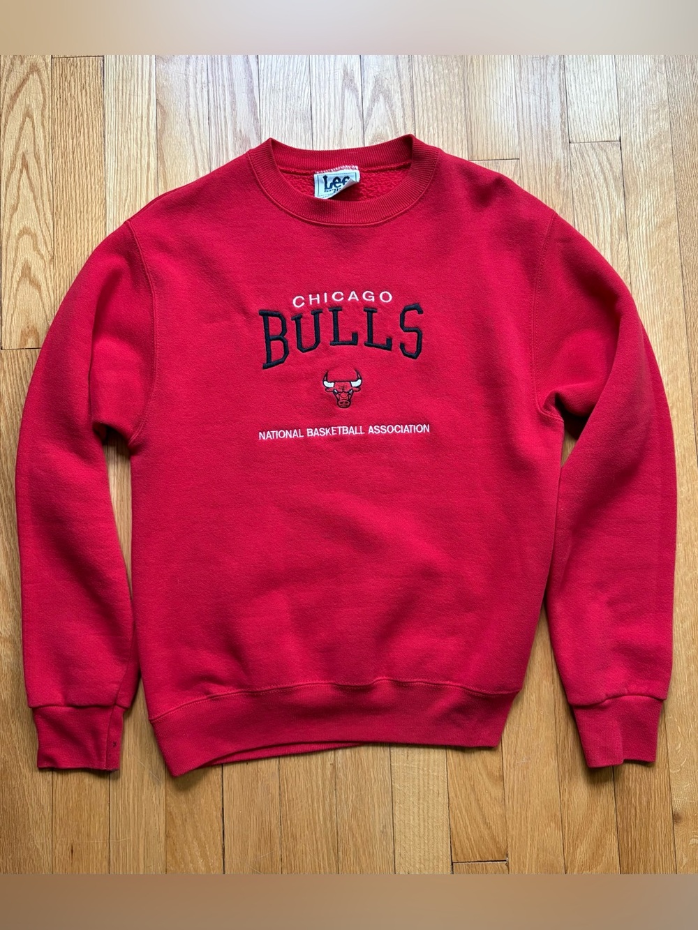 Vintage Chicago Bulls Lee Sport Men’s Crewneck Sweatshirt Small Red Black